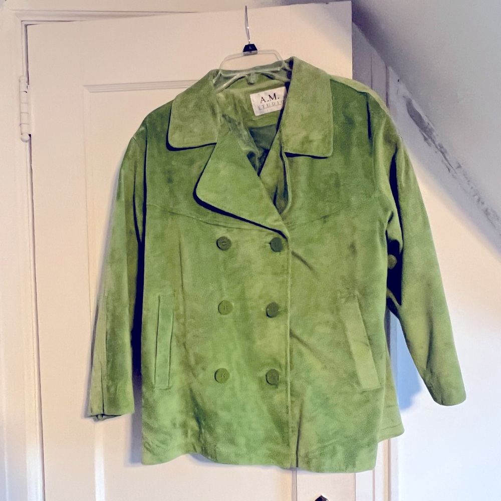 Suede Pea Coat